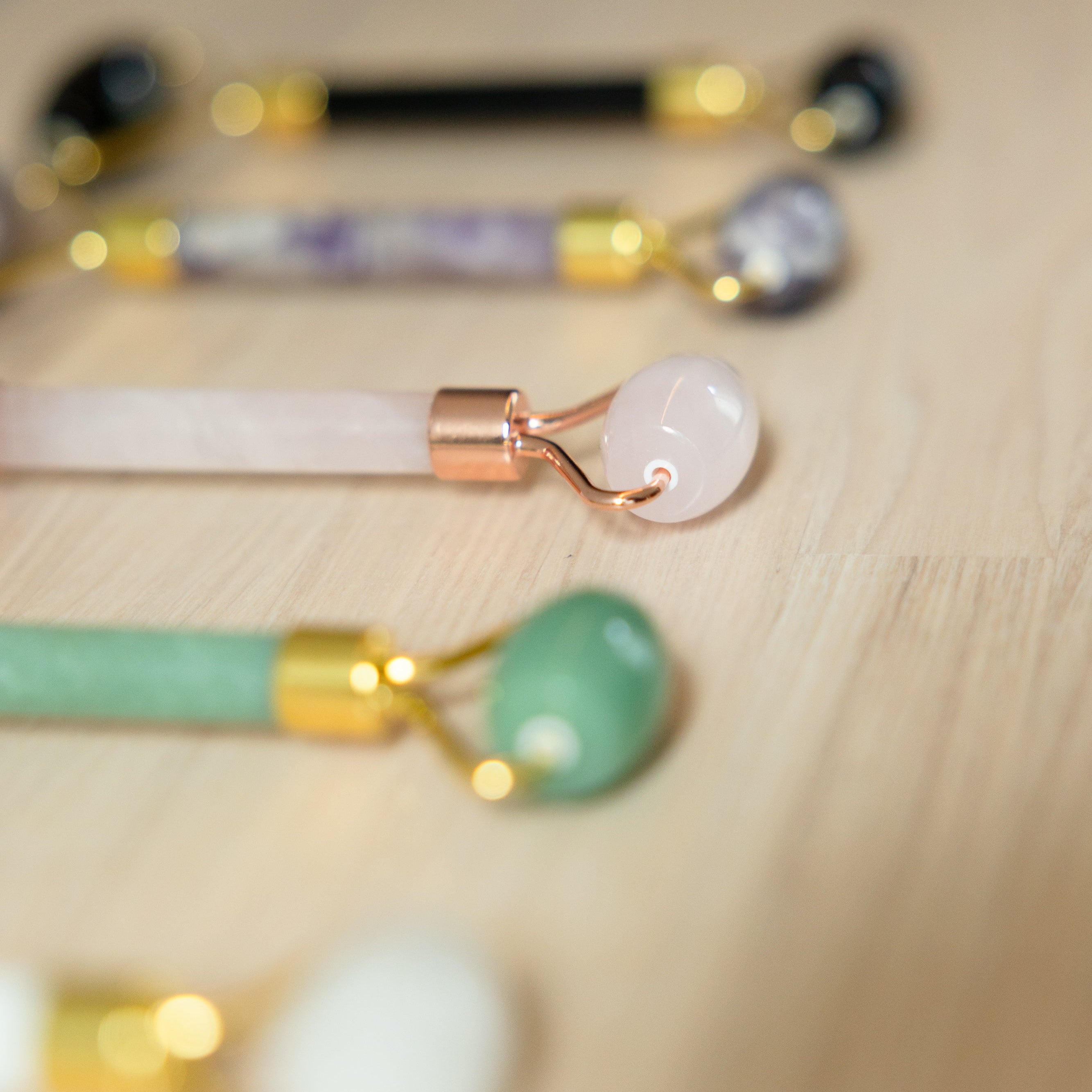 Double Head Jade Roller (ローズクォーツ)