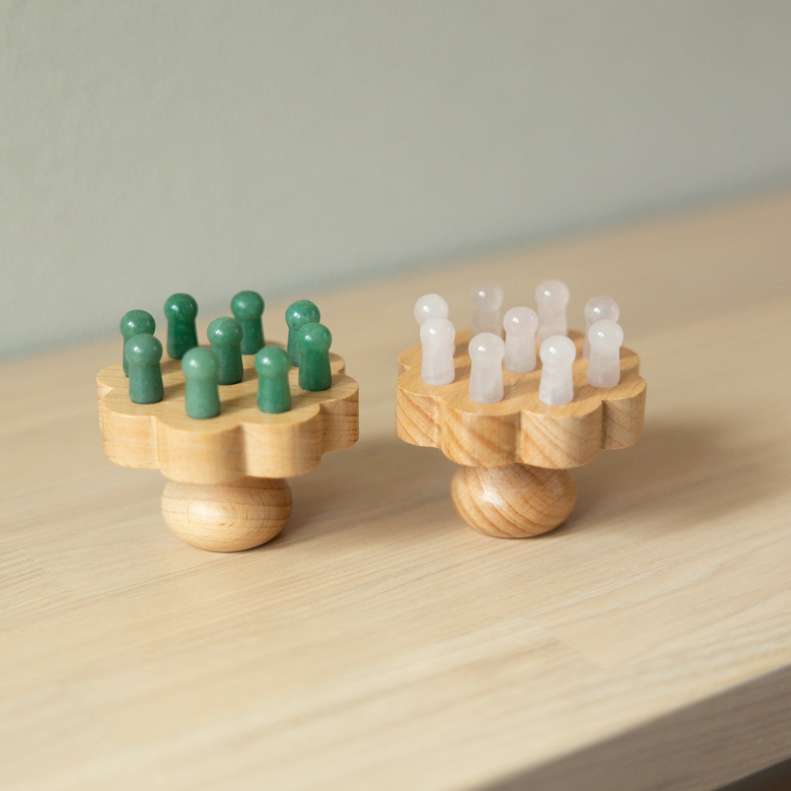 9 Teeth Crystal Head Massager (グリーンアベンチュリン)