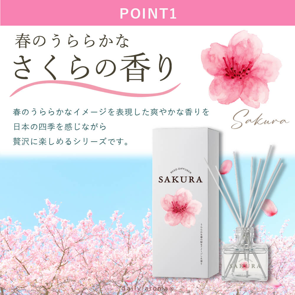 リードディフューザー ≪さくら≫